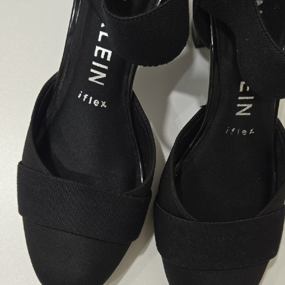 Anne Klein Black Heeled Sandals - Picture 14 of 16